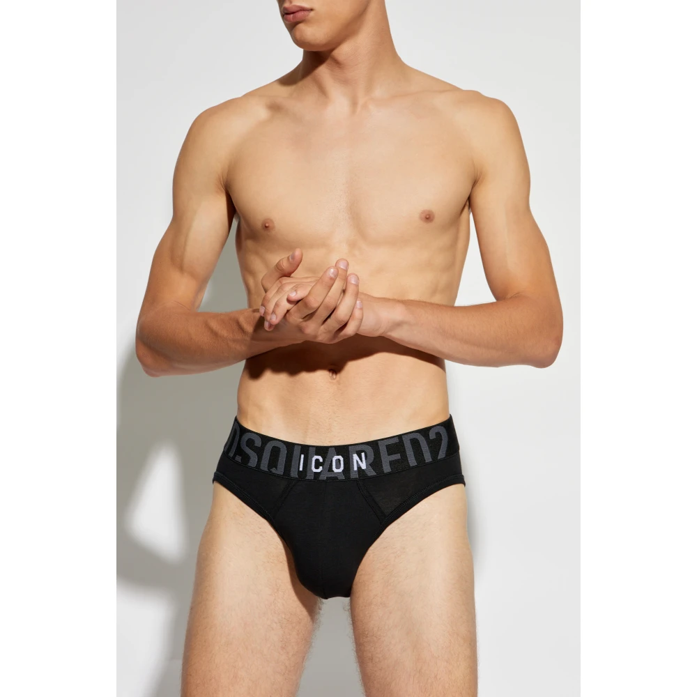 Dsquared2 Logo briefs Black Heren