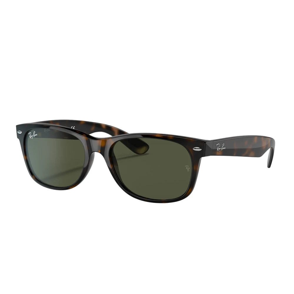 Ray-Ban New Wayfarer RB2132, Tortoise Sunglasses G-15 Green lenses, Mojo Glasses - Image 5