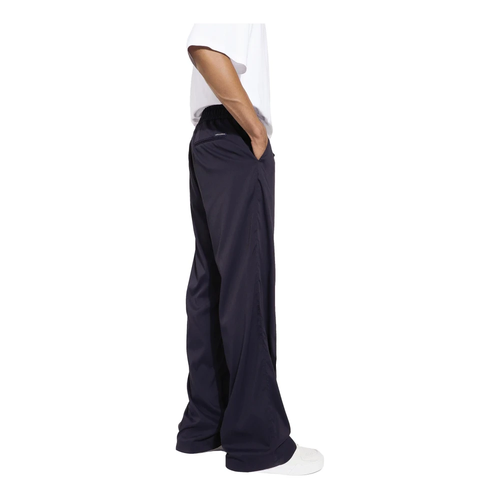 Dolce & Gabbana Technische Jogging Nylon Broek Blue Heren