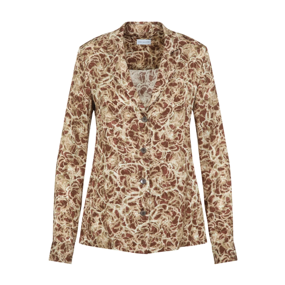 Dries Van Noten Women's Brown Viscose Shirt