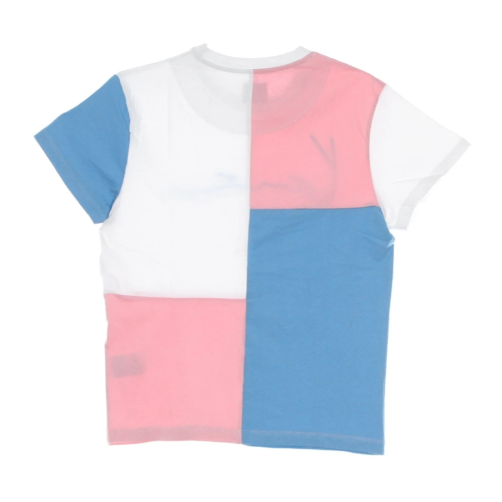 Karl Kani Handtekening Blok Tee Lichtblauw Roze Wit Multicolor Dames