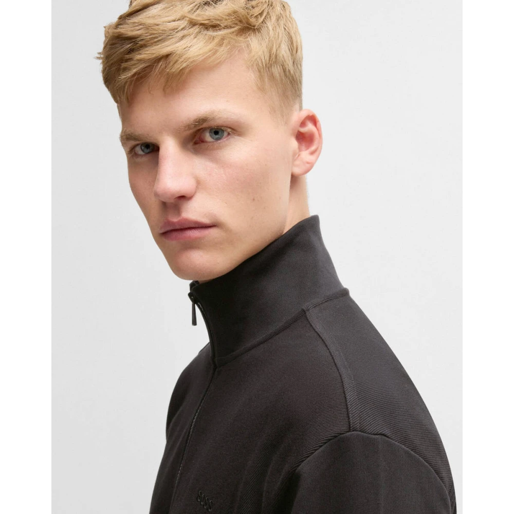 Boss Black Stijlvolle Sweatshirt Ze_Courduroy Black Heren