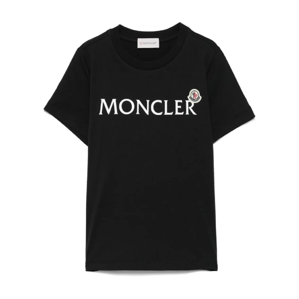 Moncler Black Kids T-Shirts Short Sleeve - Unisex - Kids Short Sleeve T-Shirts - 8 Y - Kids