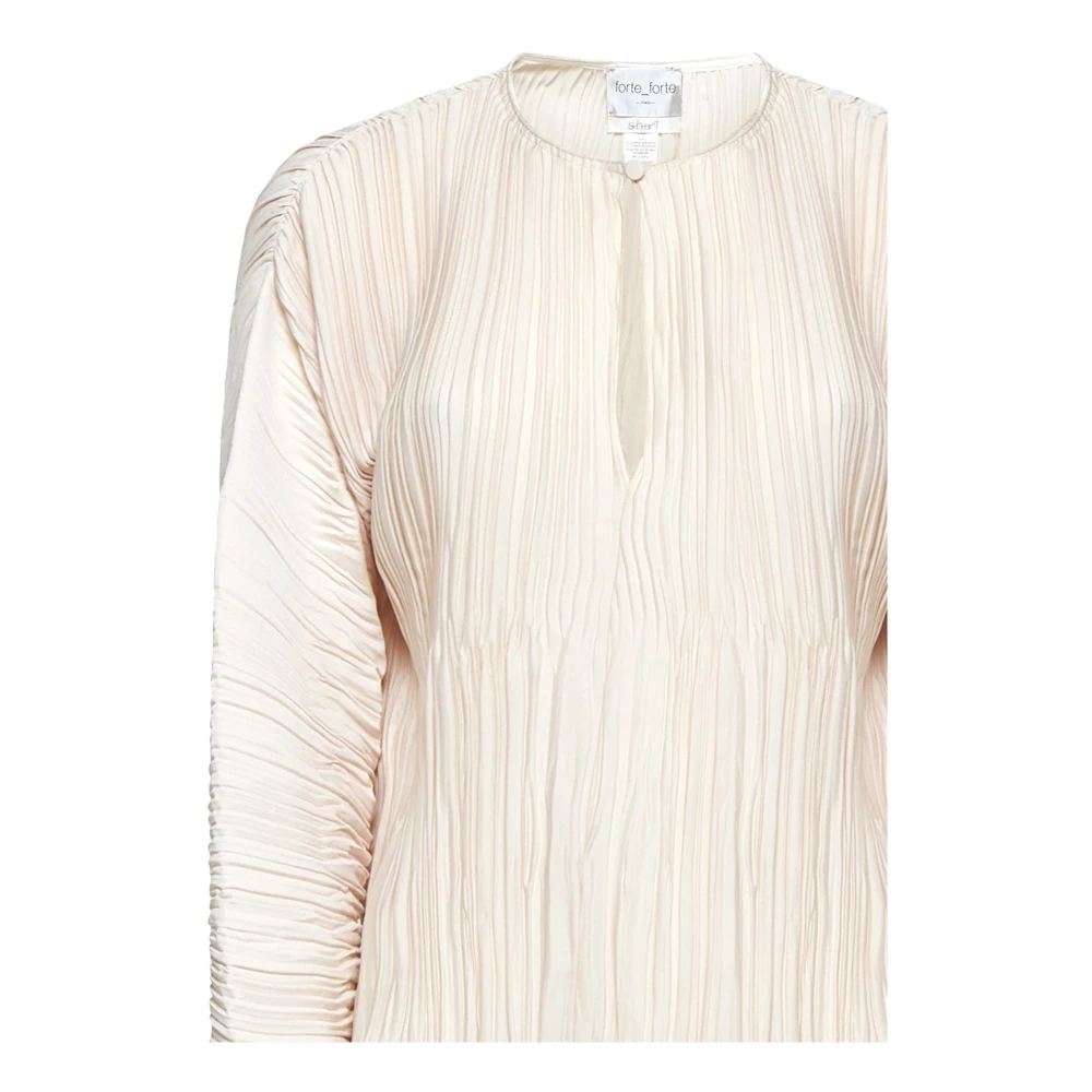 Forte Witte Elegante Blouse White Dames