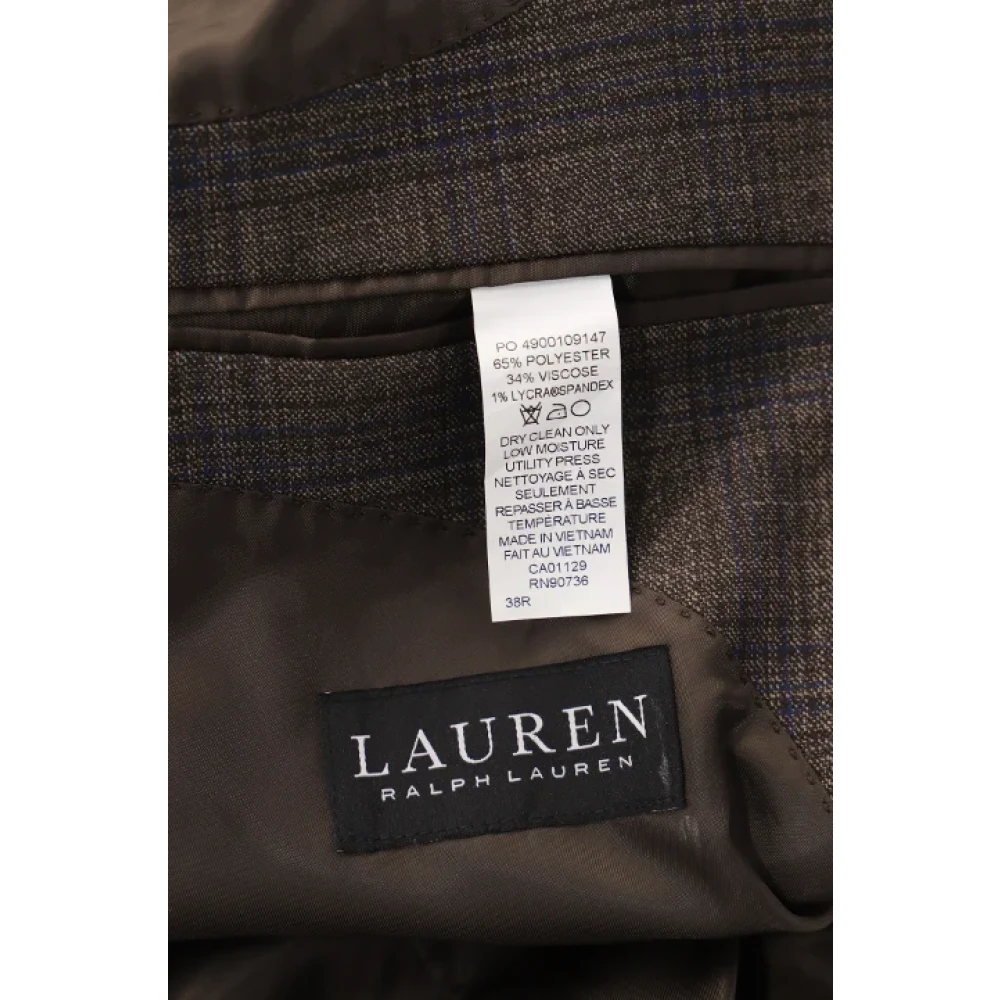 Ralph Lauren Pre-owned Polyester outerwear Brown Dames