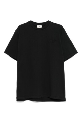 t-shirt-noir-a-col-rond-et-patch-logo