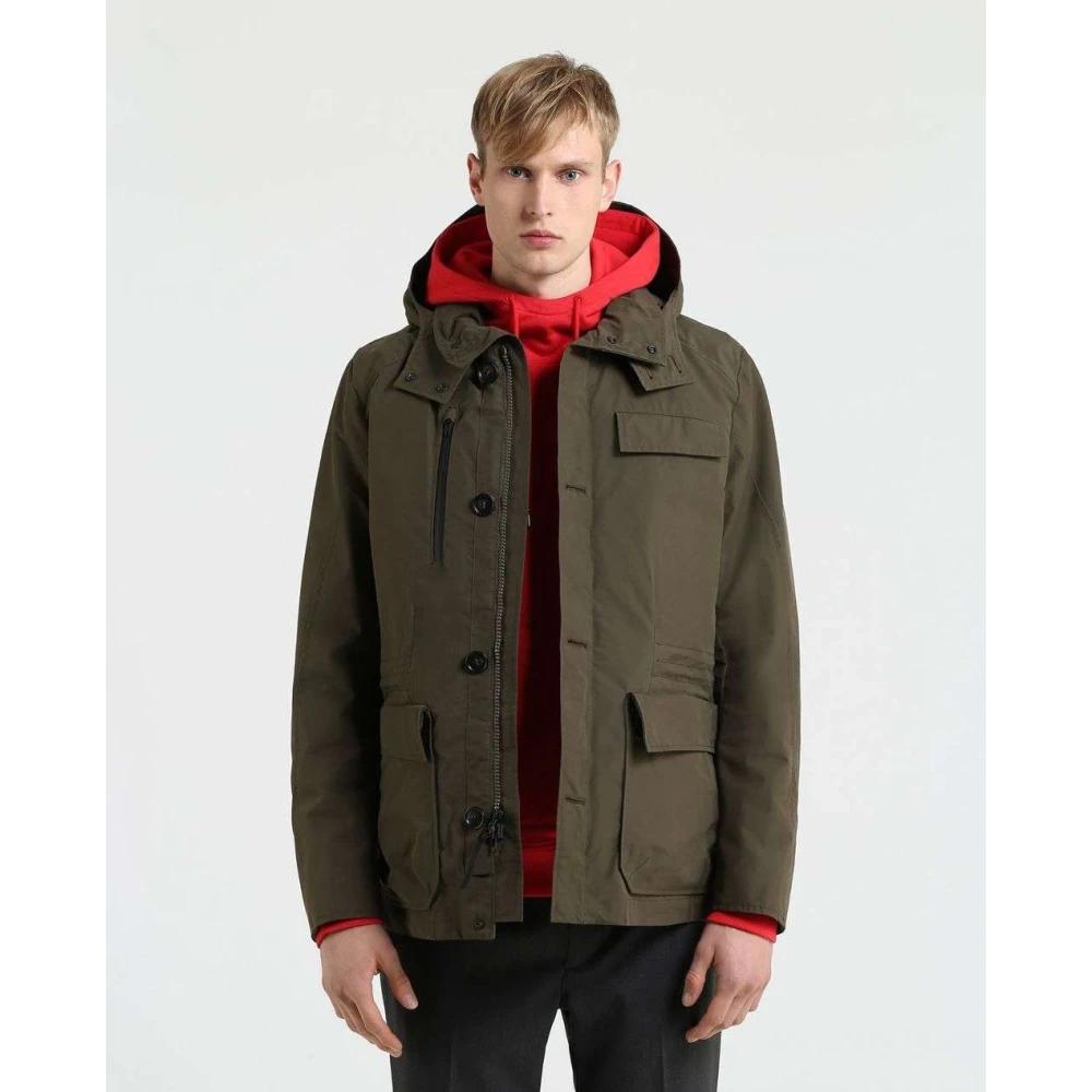 Woolrich Groene Stag 3-in-1 Waterdichte Field Jacket Green Heren