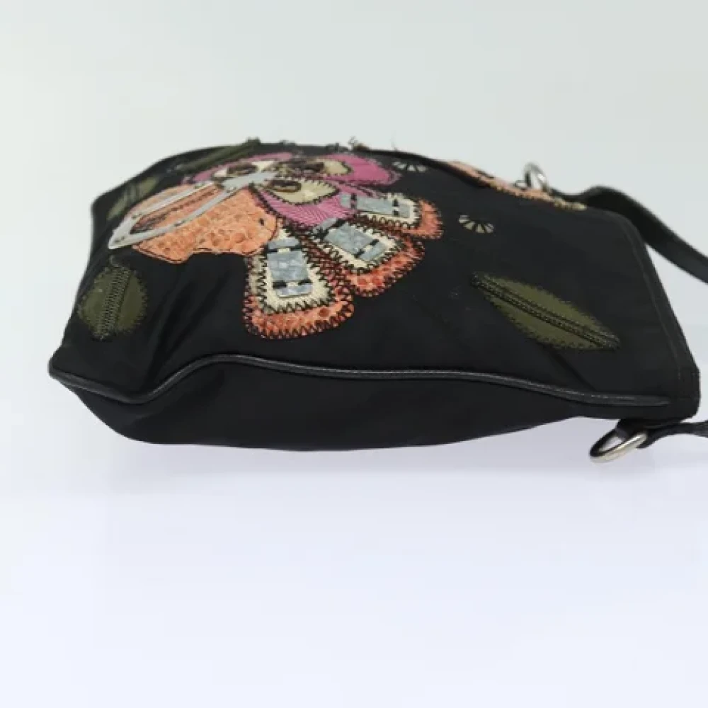 Prada Vintage Pre-owned Nylon prada-bags Black Dames