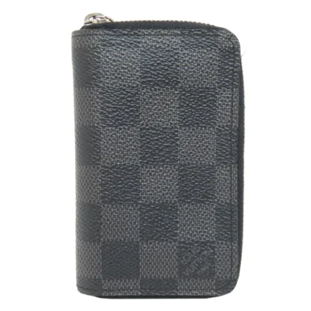 Louis Vuitton Vintage Pre-owned Canvas wallets Black Dames