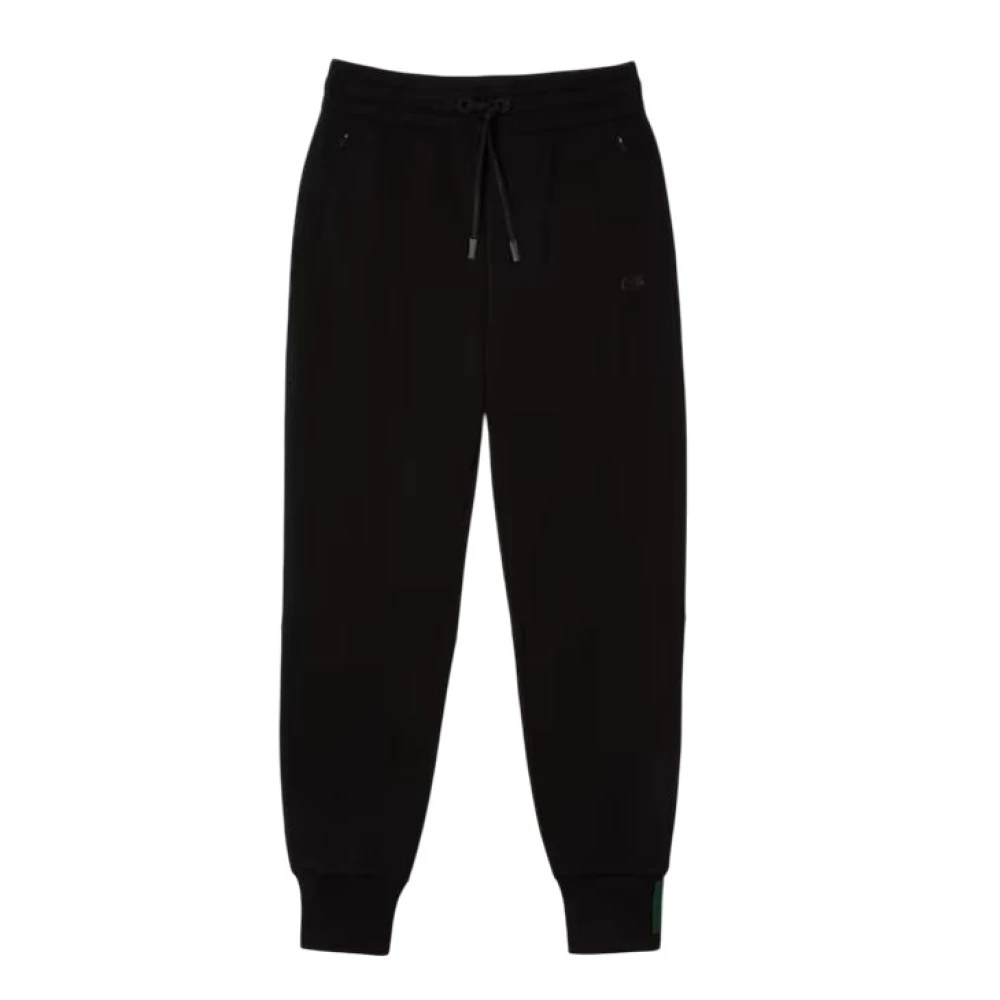 Lacoste Women's Black Tapered Joggers - Sweatpants - Xs - Trousers