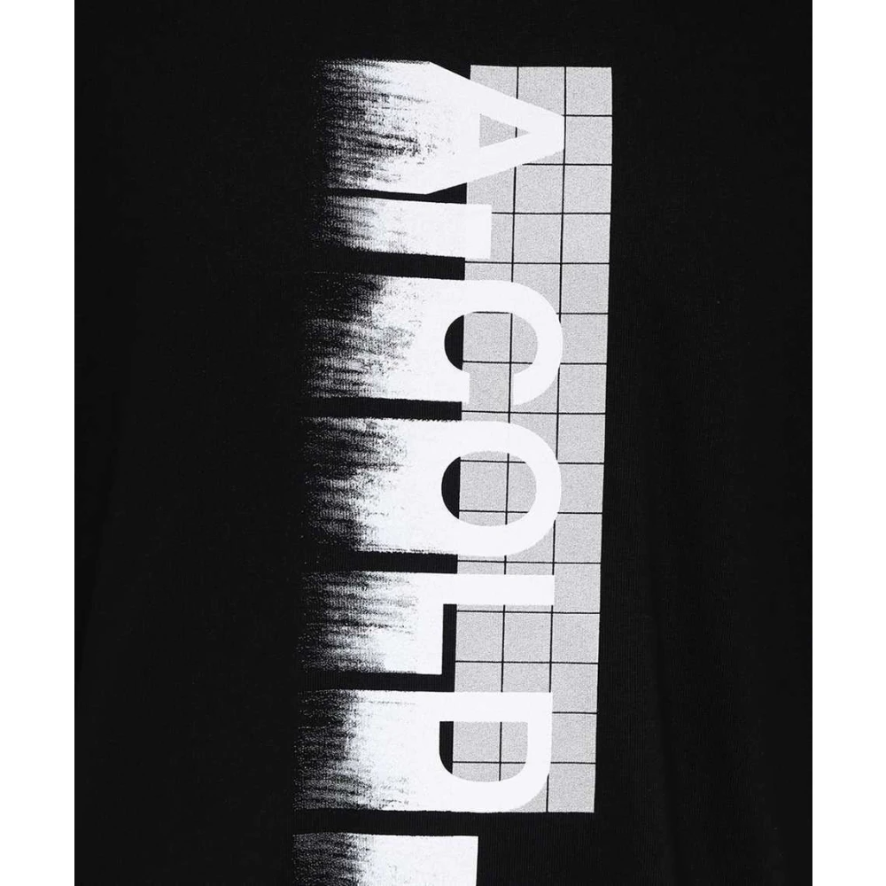 A-Cold-Wall Katoenen T-shirt Geribbelde Halslijn Black Heren