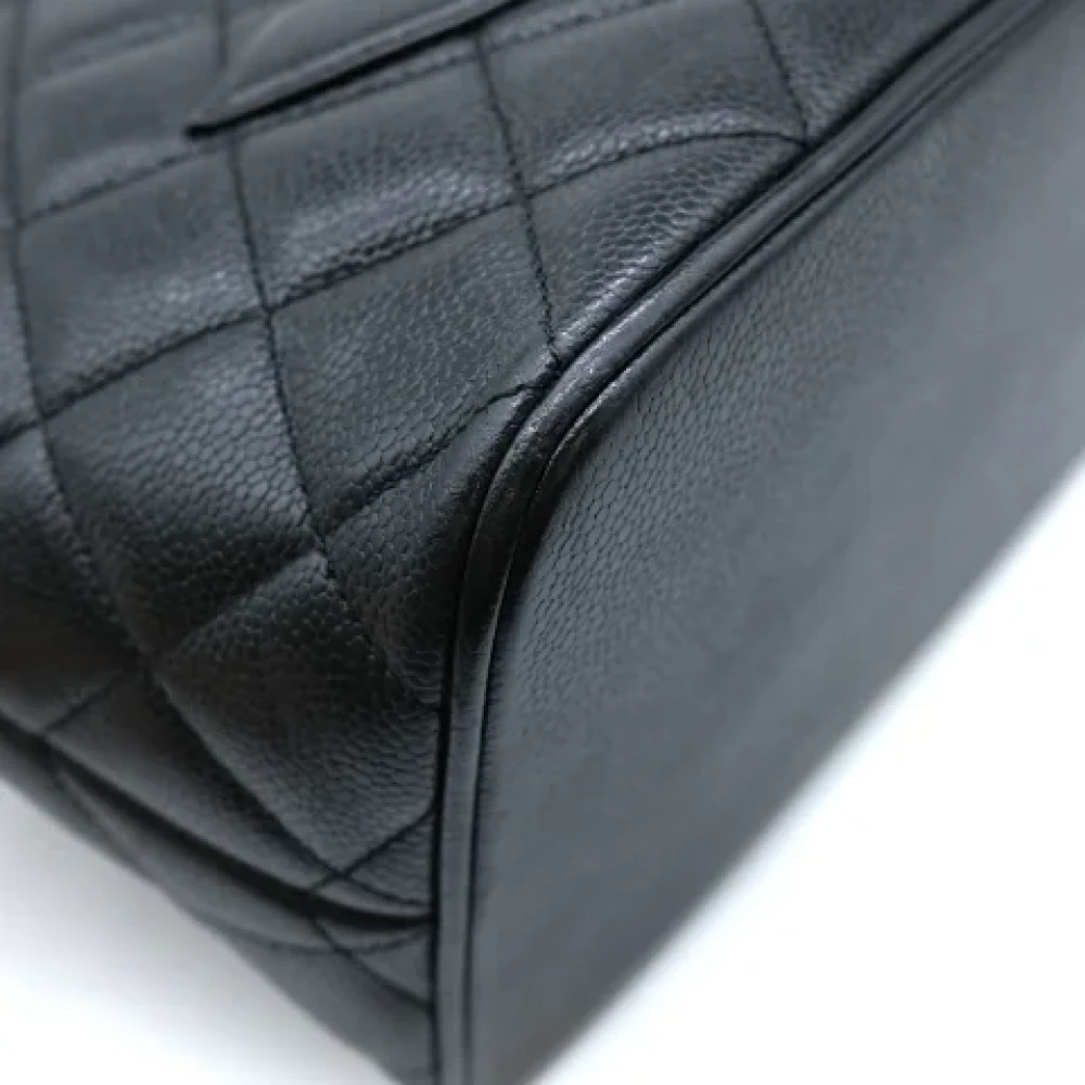 Chanel Vintage Pre-owned Leather handbags Black Dames