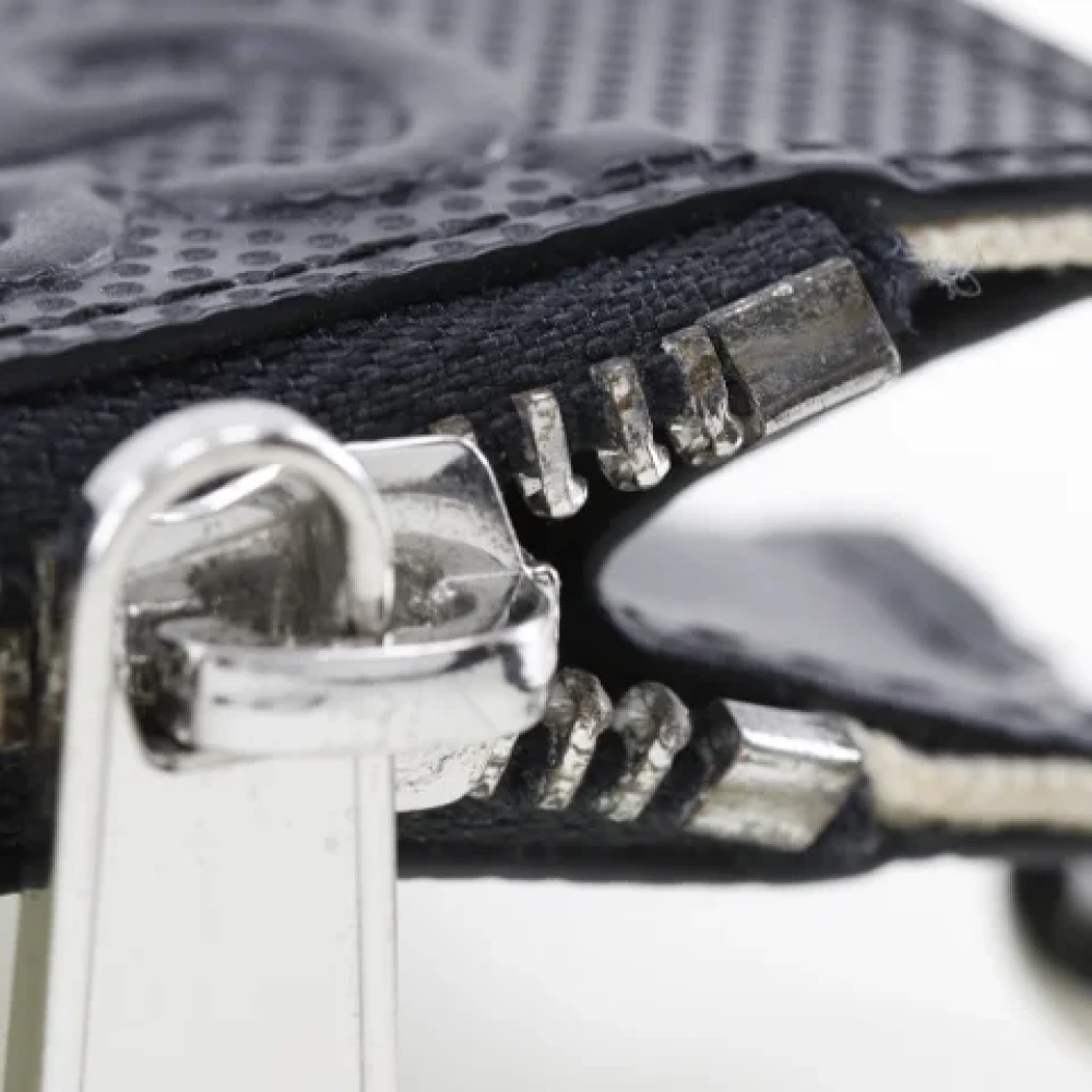 Gucci Vintage Pre-owned Leather clutches Black Dames