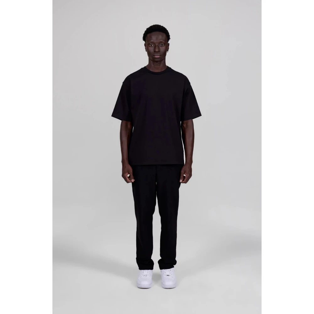 Gertrude Zwart oversized T-shirt met korte mouwen Black Heren