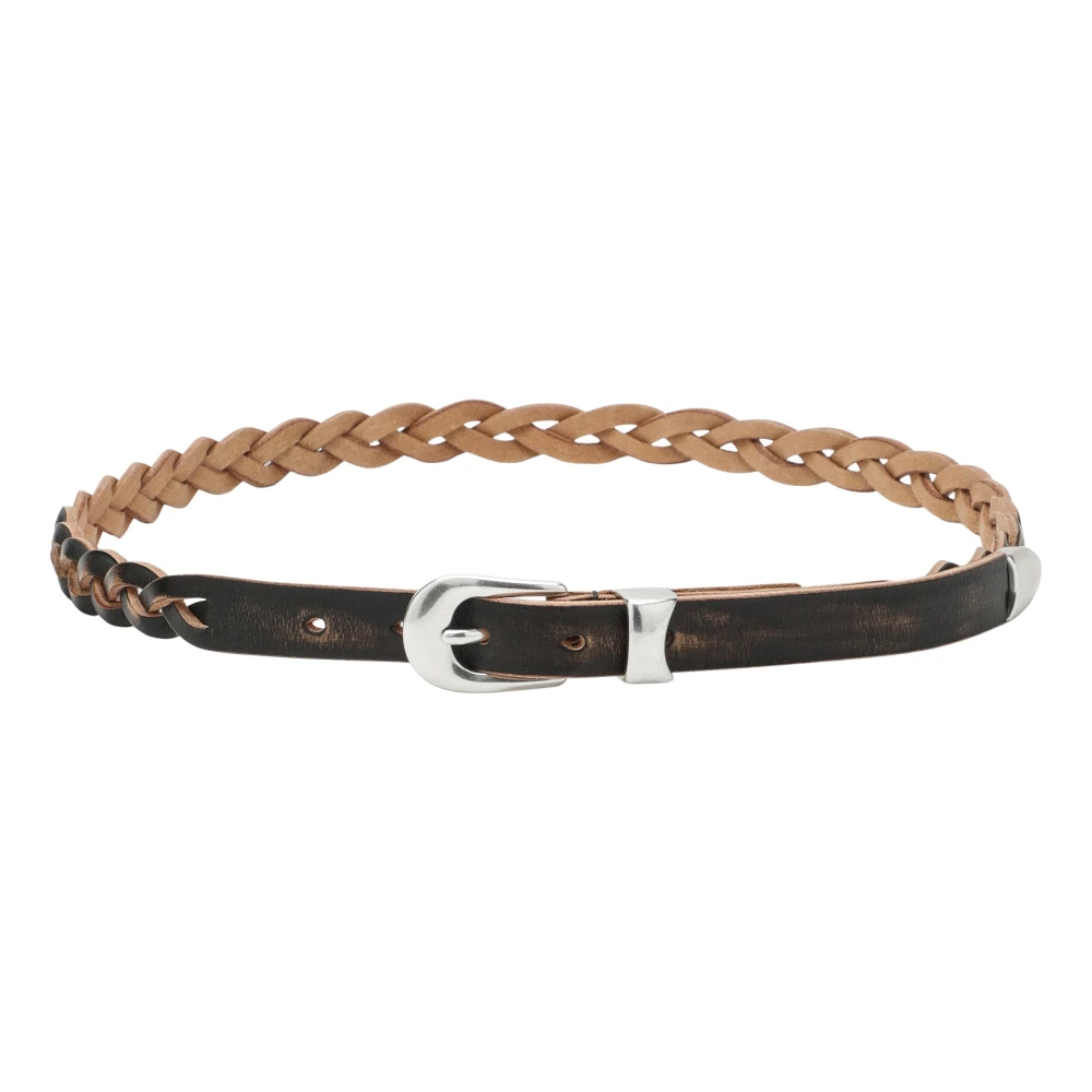 Our Legacy Smalle Leren Riem Black Heren