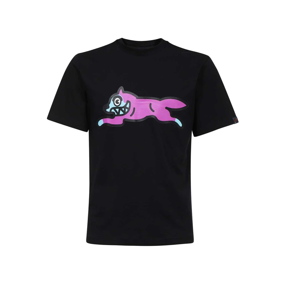 Icecream Katoenen T-shirt met print Black Heren