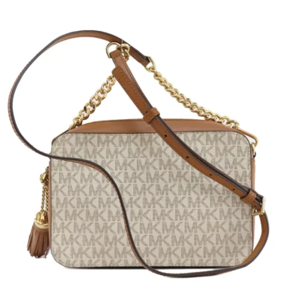 Michael Kors Pre-owned Fabric shoulder-bags Beige Dames