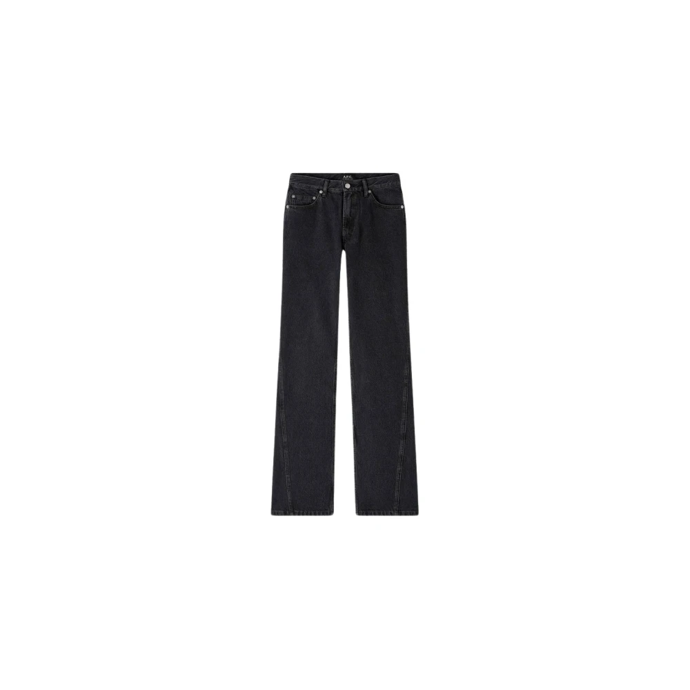 A.p.c. Flare Jeans in Gewassen Zwart Black Dames