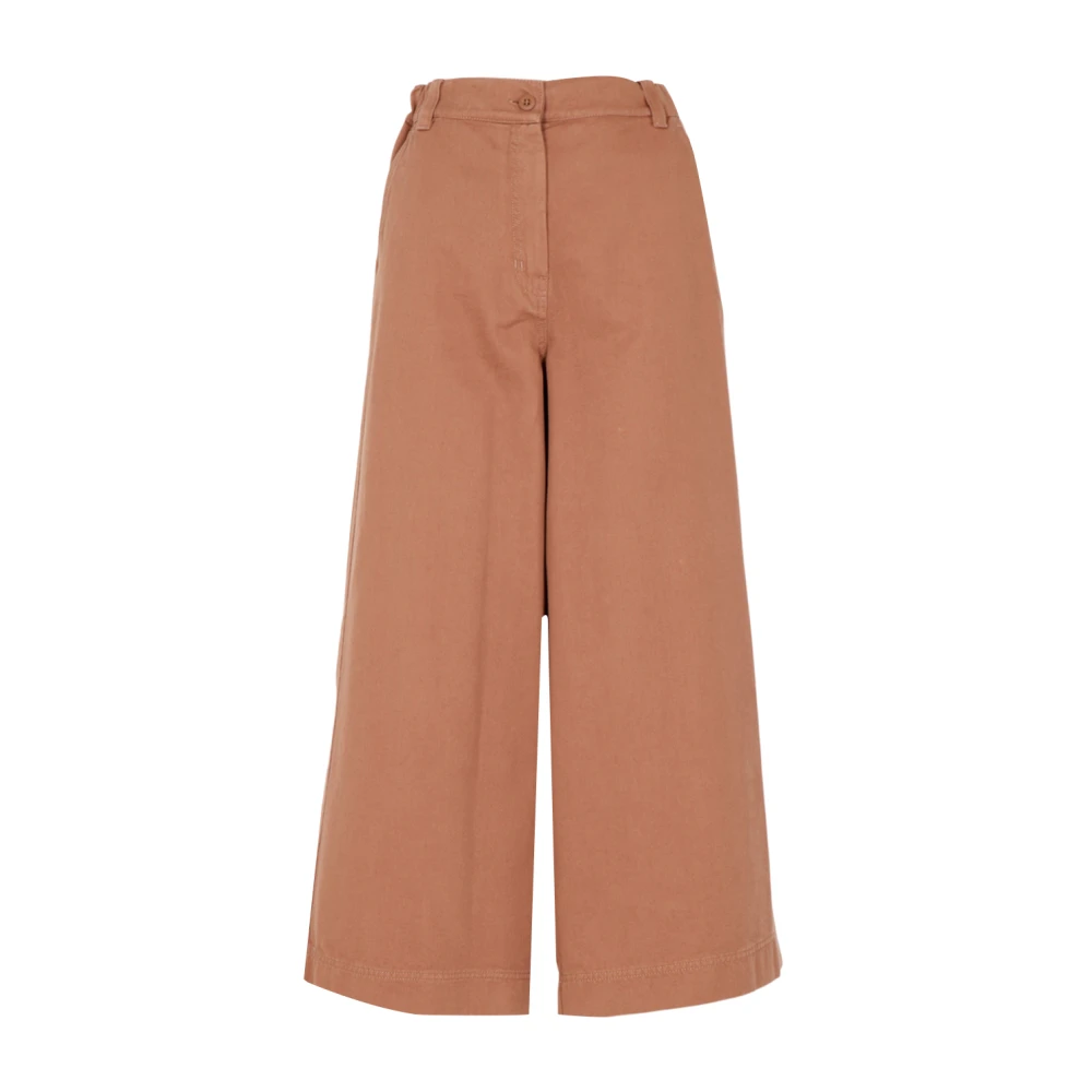 Weekend Max Mara Femme Marron Pantalons, Brun, Taille: 48 Fr Wide Pantalons