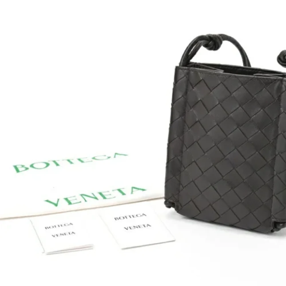 Bottega Veneta Vintage Pre-owned Fabric shoulder-bags Brown Dames