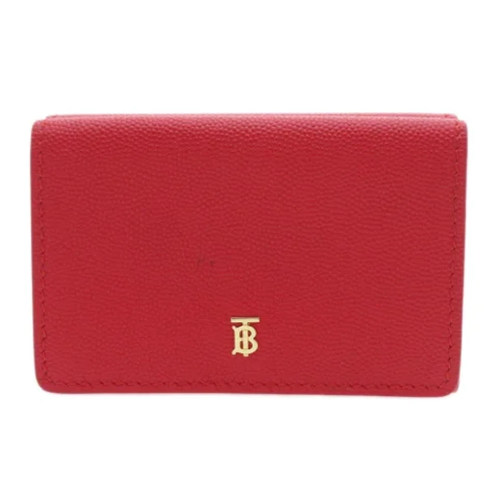 Burberry Vintage Pre-owned Leather wallets Red Dames