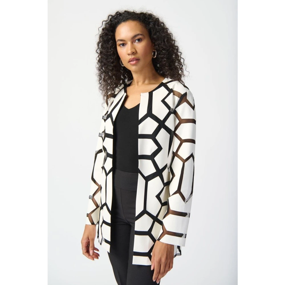 Joseph Ribkoff Onweerstaanbare Charme Tule Jas White Dames