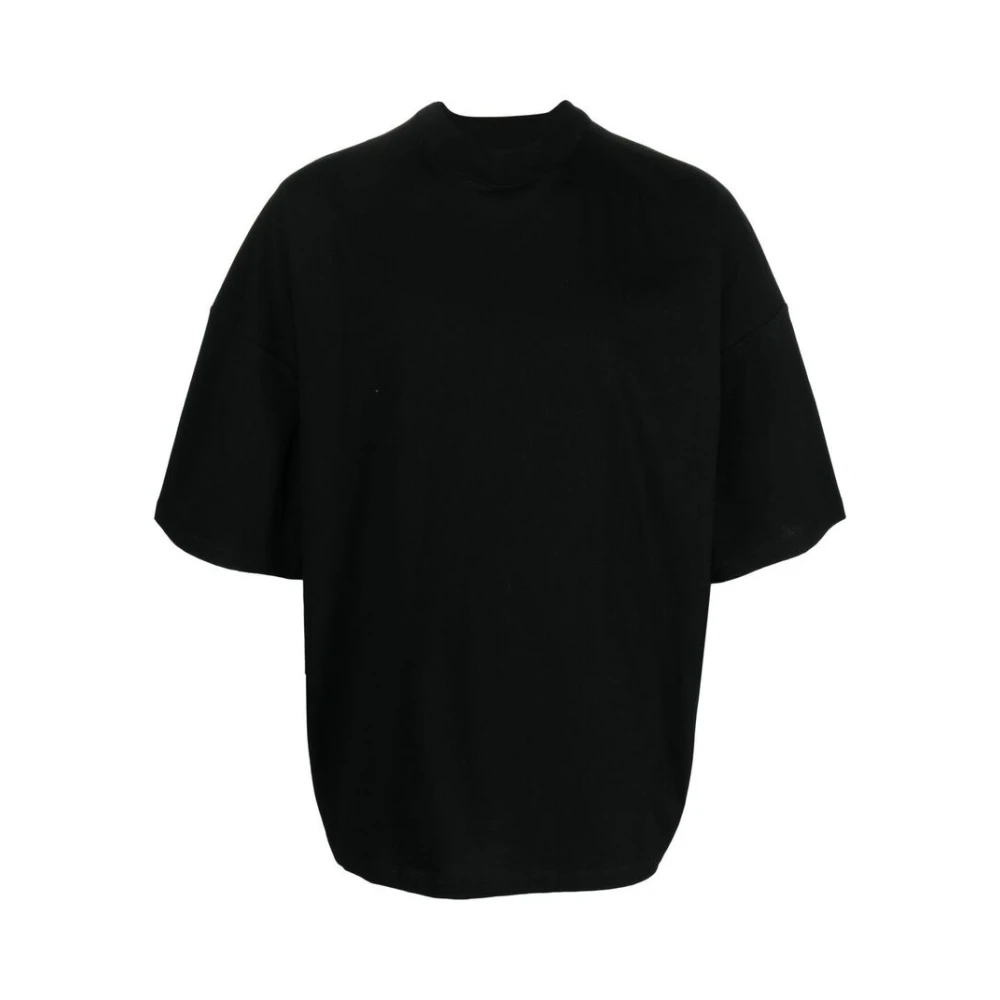 Jil Sander Zwart Katoen Ronde Hals T-shirt Black Heren