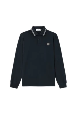 Långärmad Piqué Polo