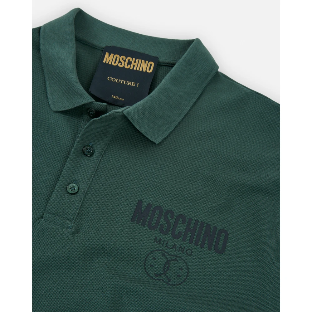 Moschino Polo Shirts Green Heren