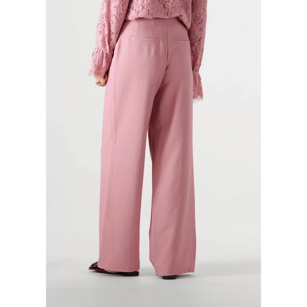 Y.A.S Roze Stijlvolle Pantalon voor Vrouwen Pink Dames