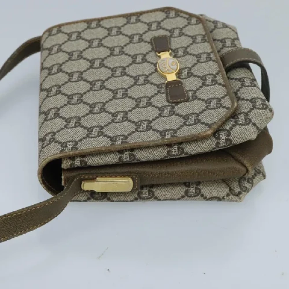 Gucci Vintage Pre-owned Leather gucci-bags Beige Dames