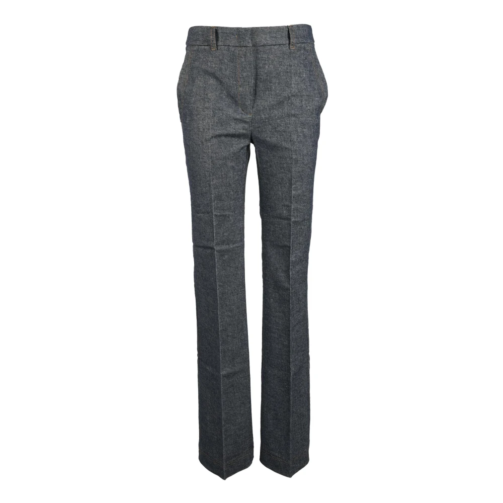 Marella Katoenmix Elastaan Broek Gray Dames