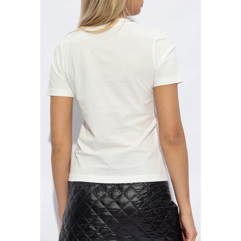 Moncler T-shirt met logo White Dames