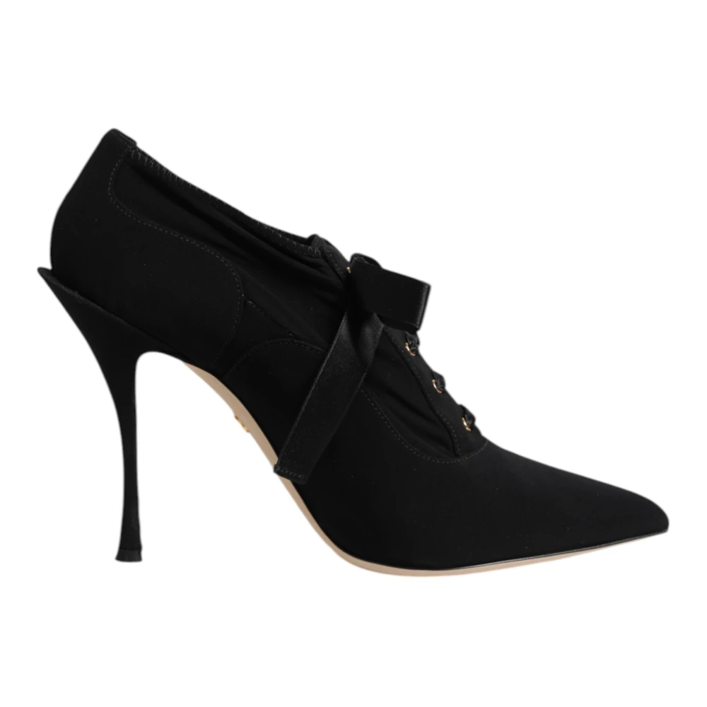 Dolce & Gabbana , Pumps, Female, Black, 6 1/2 Uk, Gorgeous Lace-Up Pumps