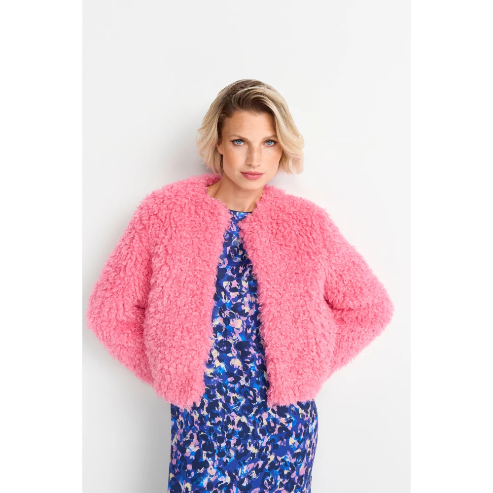 Rich & Royal Bont Cropped Jas Pink Dames