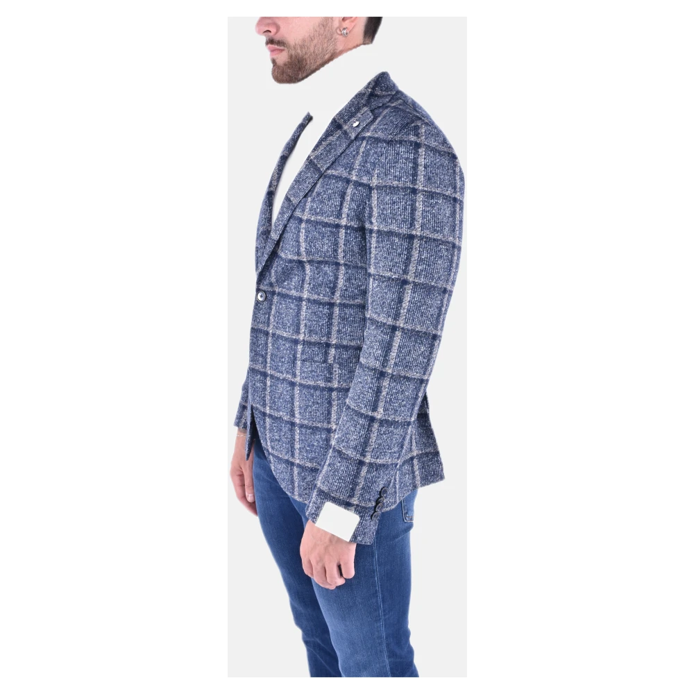 L.b.m. 1911 Getailleerd Jas in Jersey Blue Heren
