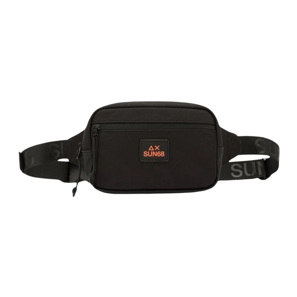 Sun68 Men's Black Belt Bag - Bum Bags - One Size - Bags