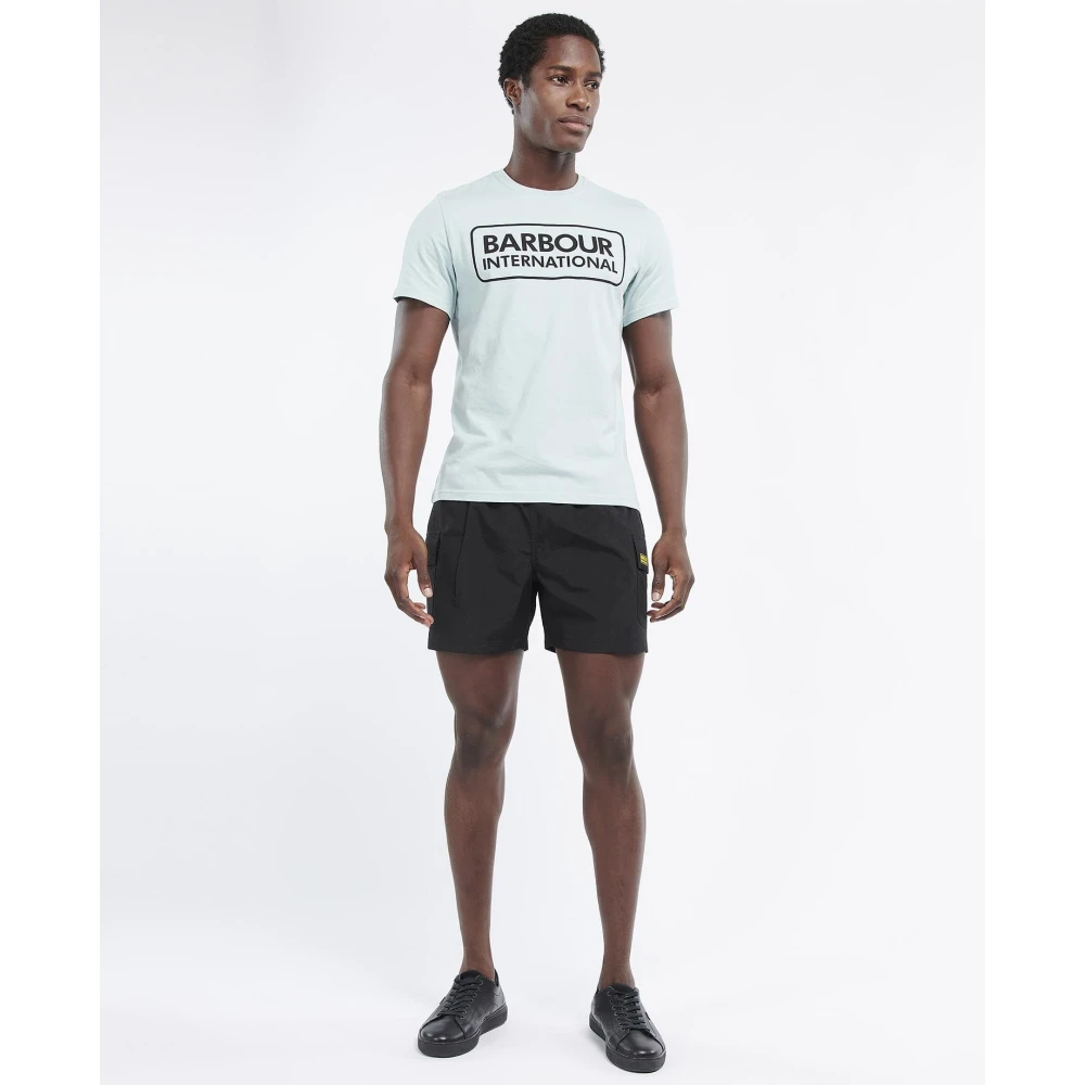 Barbour Moderne Logo T-shirt Blue Heren