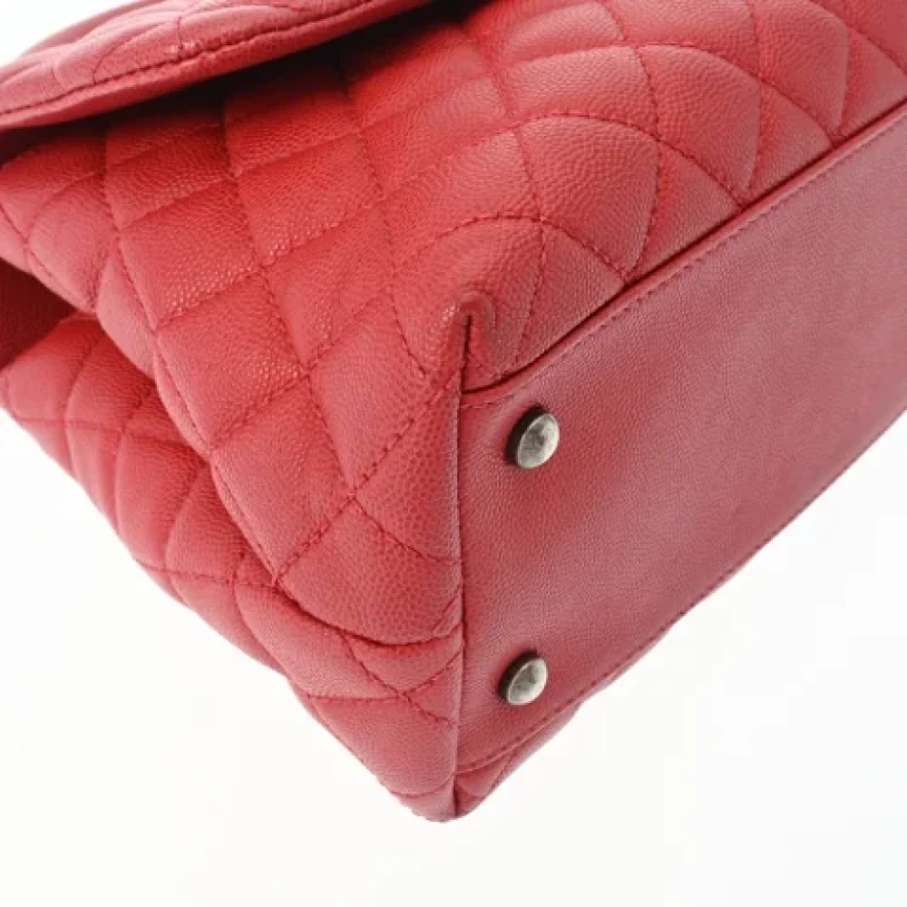 Chanel Vintage Pre-owned Leather chanel-bags Red Dames