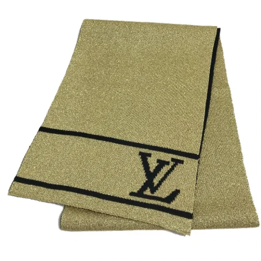 Louis Vuitton Vintage Pre-owned Wool scarves Brown Dames