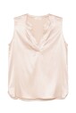 pink-v-neck-sleeveless-shirt