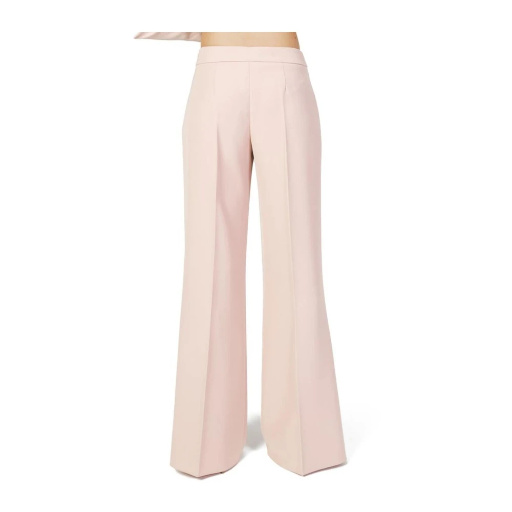 Sandro Ferrone Multicolor Palazzo Broek Polyester Mix Pink Dames