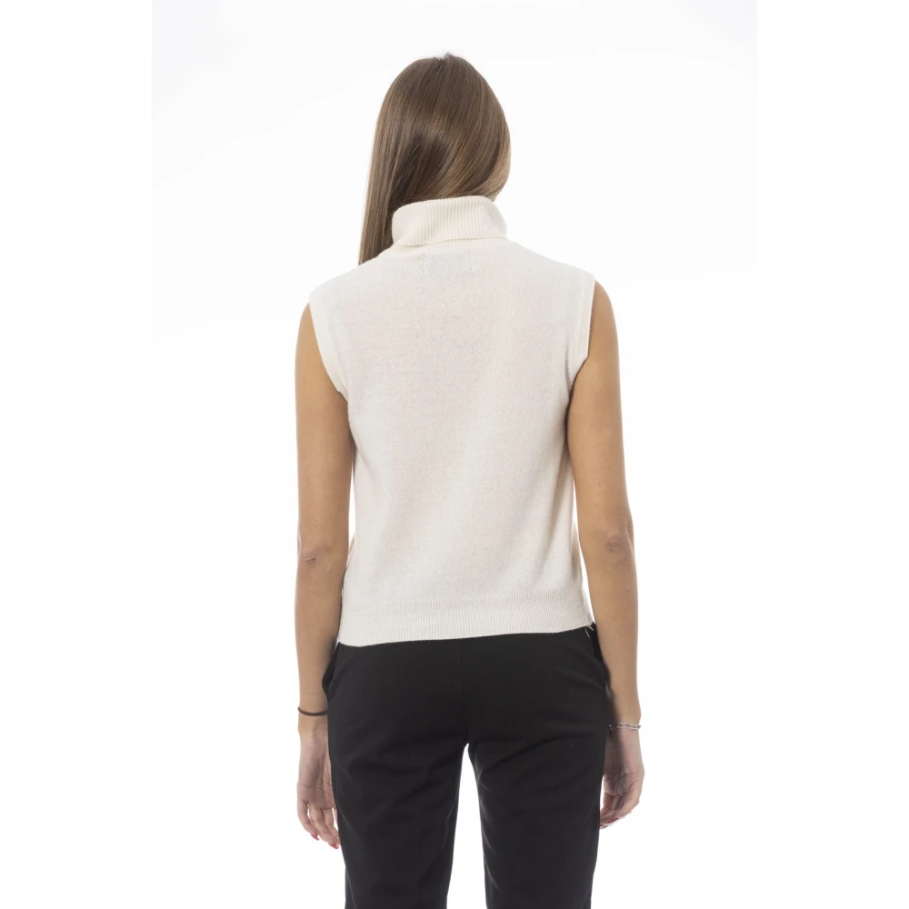 Baldinini Trendy Gebreid Vest White Dames