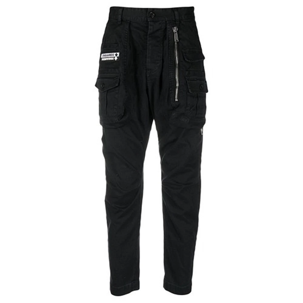 Dsquared2 Stijlvolle Broeken voor Mannen Black Heren