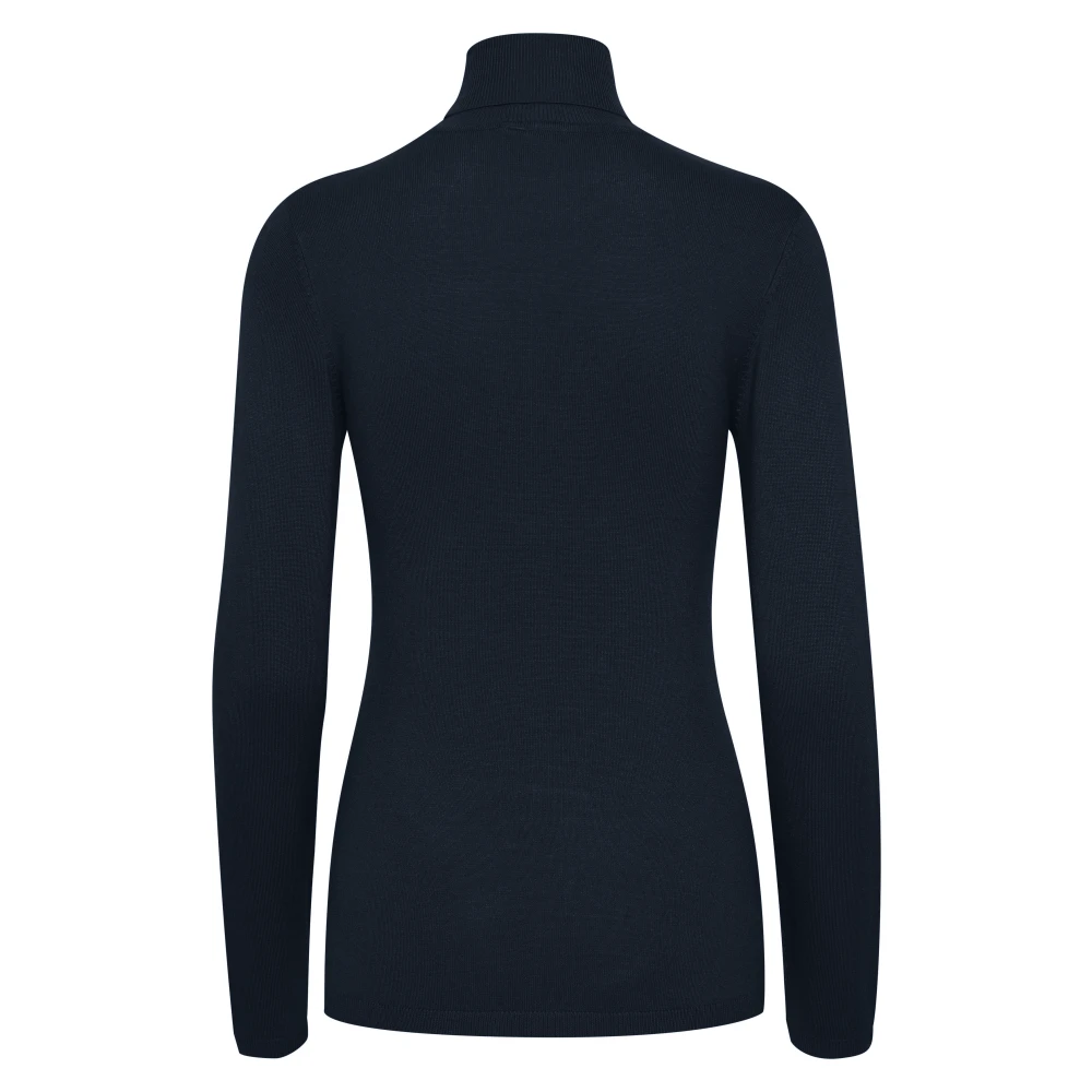 Ichi Dolcevita Donna Herfst Winter Collectie Trui Blue Dames