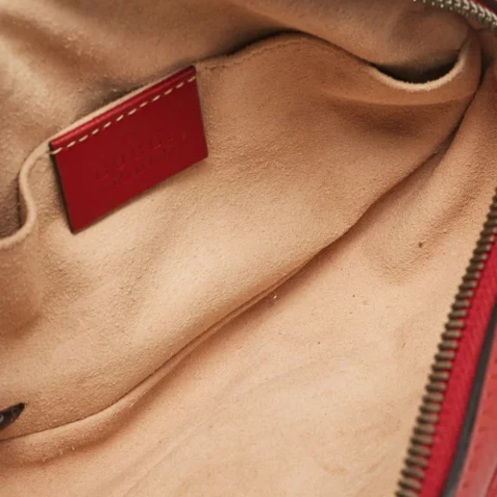 Gucci Vintage Pre-owned Leather gucci-bags Red Dames
