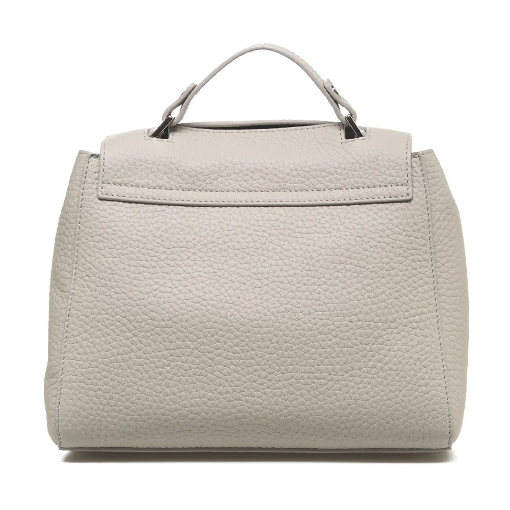 Orciani Grijze Nappa Handtas Sveva Soft Small Gray Dames