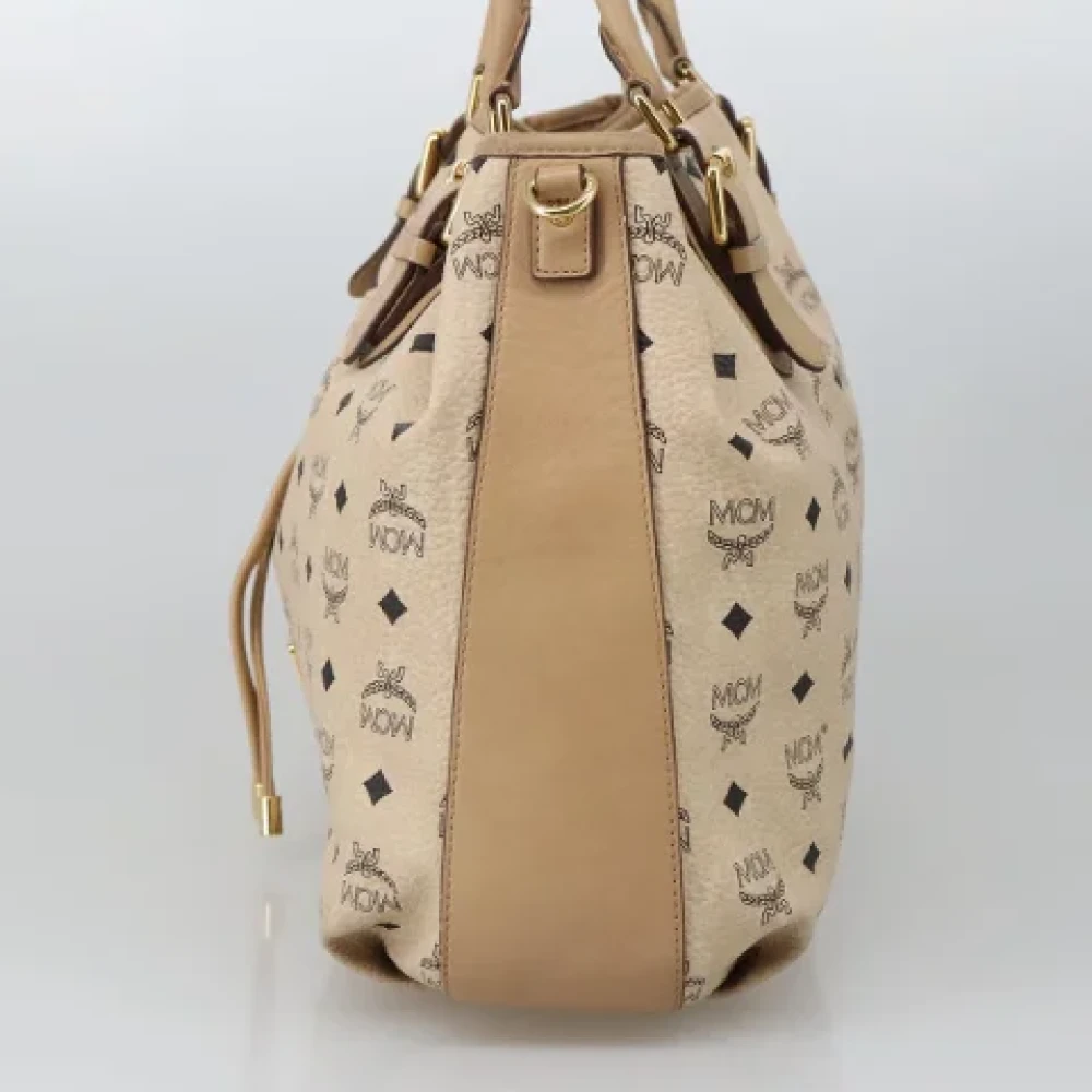MCM Pre-owned Canvas handbags Beige Dames