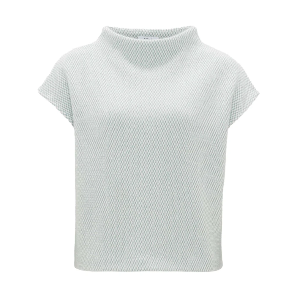 Opus Stijlvolle Sweatshirt met Gofir Detail Blue Dames
