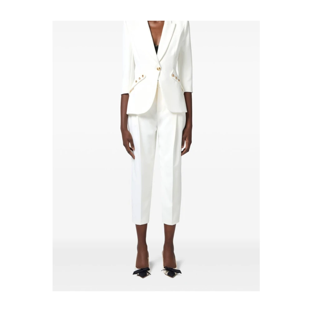 Elisabetta Franchi Witte damesjas White Dames